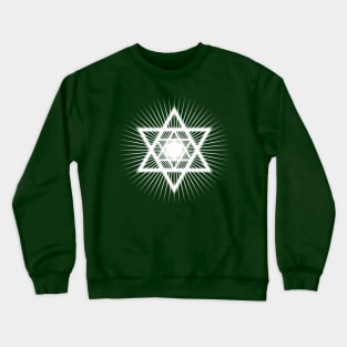 A Heart Like King David - Star of David - On the Back of Crewneck Sweatshirt